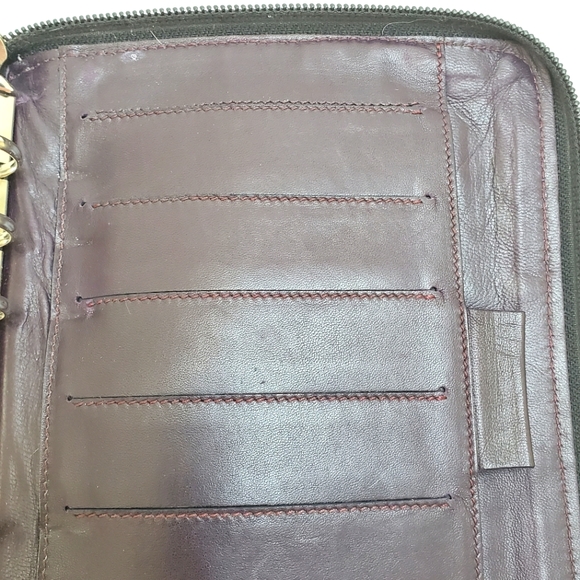 BOTTEGA VENTA Classic Intrecciato Purple Leather Clutch Purse Handbag Or… - Picture 6 of 14